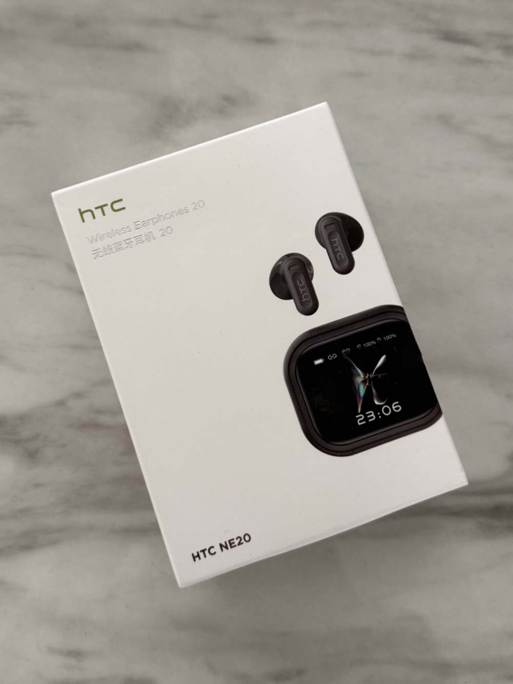 White HTC Wireless Earphones NE20